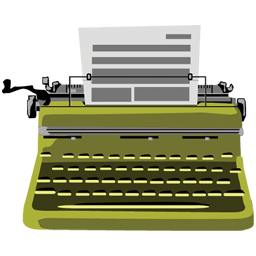 Typewriter Sticker