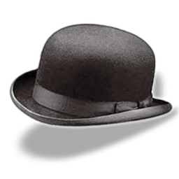 Hat Bowler Sticker