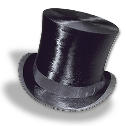 Hat Top Silk 2 Sticker