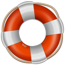 Red Life Saver Sticker