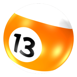 Ball 13 Sticker