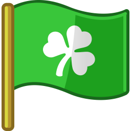 Flag St Patrick Sticker