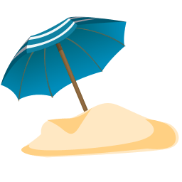 Parasol Sand Sticker