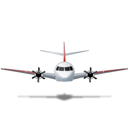 Airplane Front Red Sticker