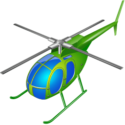 Helicopter Sticker