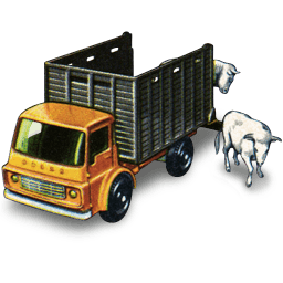 Cattle Truck With Cattle Sticker