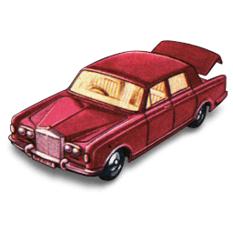 Rolls Royce Silver Shadow With Open Boot Sticker