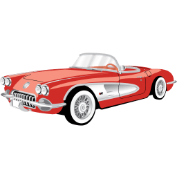 Car Chevrolet Corvette Cabriolet Sticker