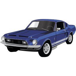 Muscle Car Mustang Gt Sticker