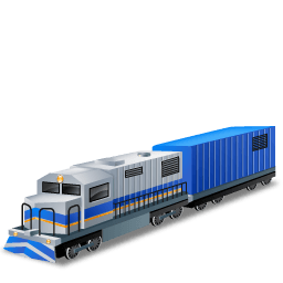 Diesellocomotive Boxcar Sticker