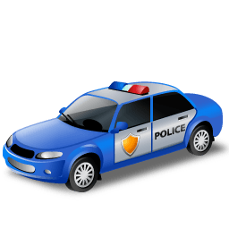 Policecar Sticker