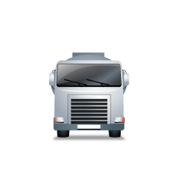 Fueltank Truck Front Grey Sticker