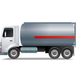 Fueltank Truck Left Grey Sticker