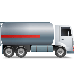 Fueltank Truck Right Grey Sticker