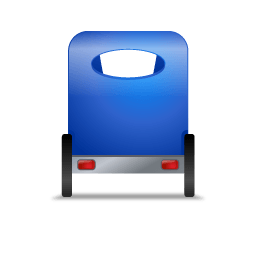 Pedicab Back Blue Sticker