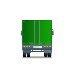 Truck Back Green Sticker