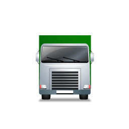 Truck Front Green Sticker