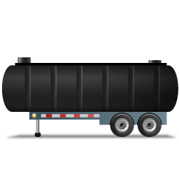 Wastetankertrailer Left Black Sticker