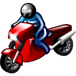 Motorcyclist Sticker