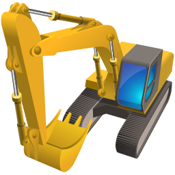 Excavator Sticker