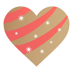 Golden Heart Sticker