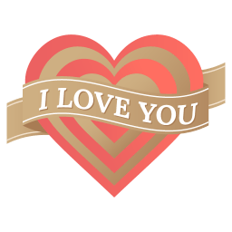 I Love You Heart Sticker