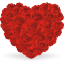 Heart Of Roses Sticker