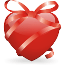 Ribbon Heart Sticker