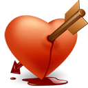 Heart Arrow Sticker