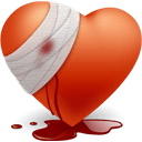 Heart Bandaged Sticker