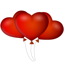 Heart Ballons Sticker