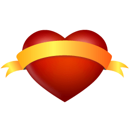 Heart Banner Sticker